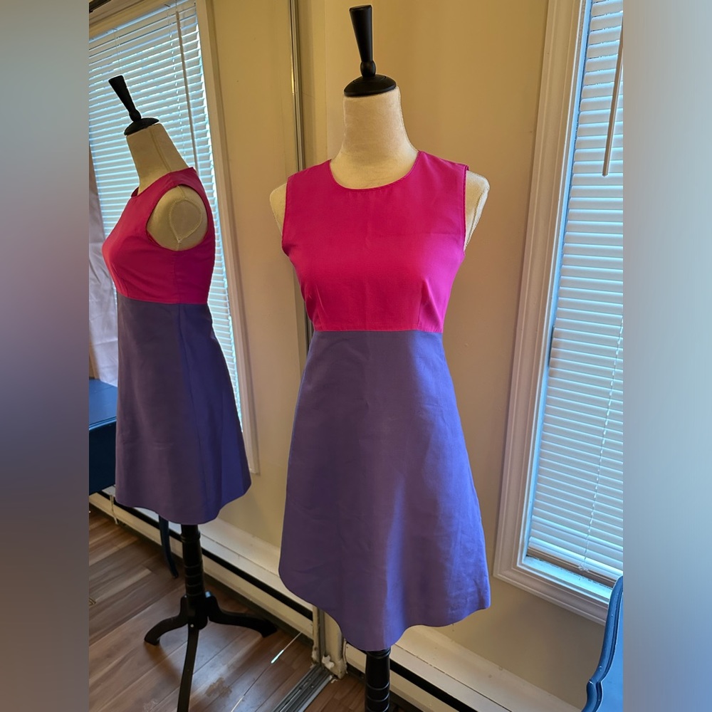 Kate Spade Size 2 color block Silk Blend Dress with Pockets